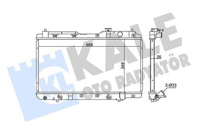 Honda CRV 1995-2001 Otomatik Vites Su Radyatörü / KALE 356800